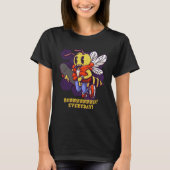 Buzzin Everyday Skater Bee Insect Skateboarder Bee Tシャツ (正面)