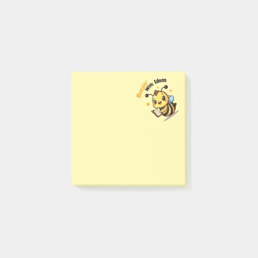 Buzzin' With Ideas Cute Bee Post-It Notes ポストイット (正面)