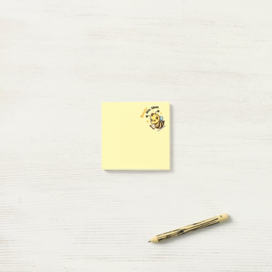 Buzzin' With Ideas Cute Bee Post-It Notes ポストイット (デスク上)