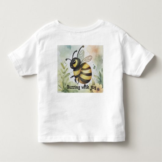 Buzzing with joy  トドラーTシャツ (裏面)