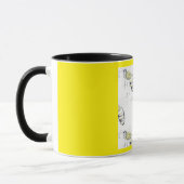Buzzing with Style – Bee Illustration Ceramic Mug マグカップ (左)