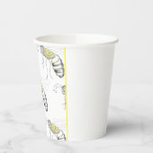 Buzzing with Style – Bee Illustration cups 紙コップ (左)