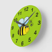 buzzy蜂 ラウンド壁時計 (傾斜)
