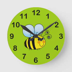 buzzy蜂 ラウンド壁時計