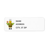 Buzzy Bee Return Address Lables ラベル (正面)