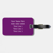 BV-オウムの抽象美術の荷物のラベル ラゲッジタグ (裏面横)