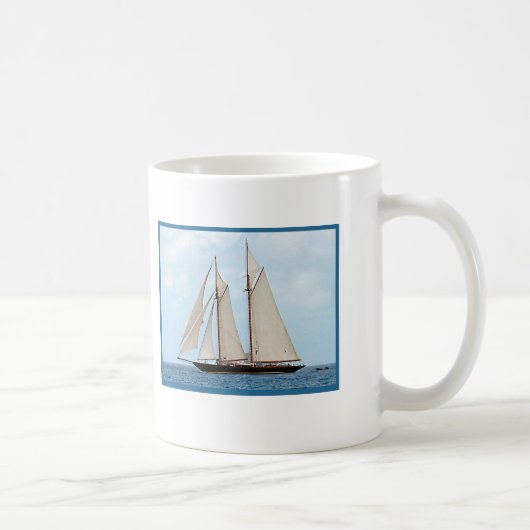 BVIのヨットの航行私はむしろ帆です コーヒーマグカップ (右)