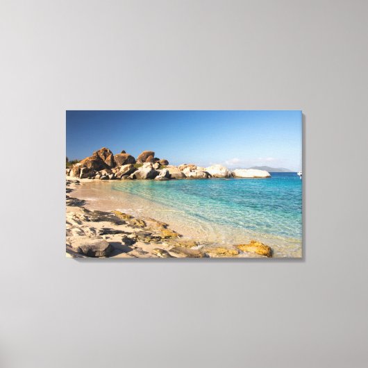 BVI、ヴァージン・ゴルダ浴室国立公園 キャンバスプリント (正面)