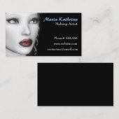 BWのポートレートの名刺 名刺 (正面/裏面)