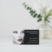 BWのポートレートの名刺 名刺 (スタンド正面)