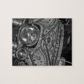 bwのラインストーンハーレー ジグソーパズル (横)