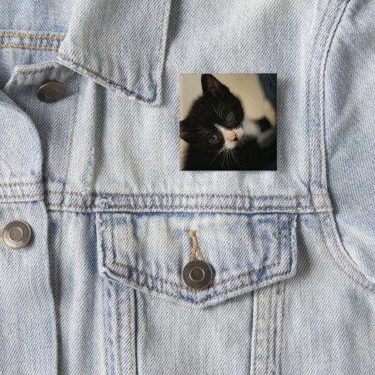 BWの子ネコボタン 缶バッジ (インサイチュ)