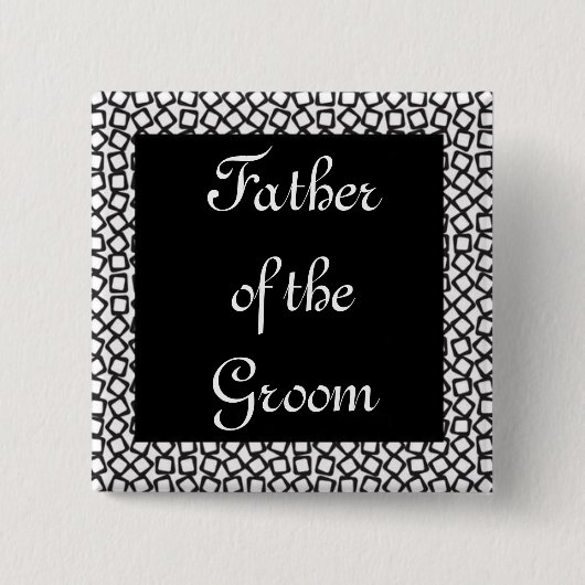 BWの新郎の父 缶バッジ (正面)