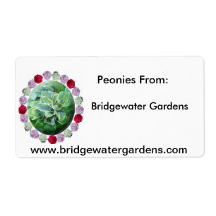 BWはロゴ、Bridgewaterの庭、シャクヤクF…庭いじりをします ラベル