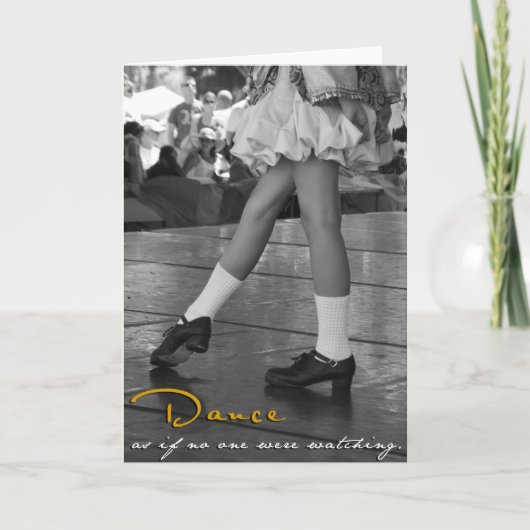 BWは誰もカードを見ていなかったように踊ります カード (正面)