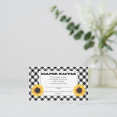 BWチェックベビーQ BBQシャワーおむつラッフル エンクロージャーカード (スタンド正面)