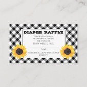 BWチェックベビーQ BBQシャワーおむつラッフル エンクロージャーカード (正面)