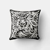 BWバードアート切り出しリバーシブルピロー クッション (裏面)