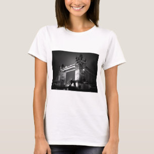 BWブラック&ホワイトロンドンタワーブリッジ Tシャツ
