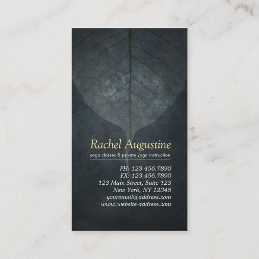 BWヨガインストラクターブラシストローククラスパスロイヤリティ ロイヤリティカード (裏面)