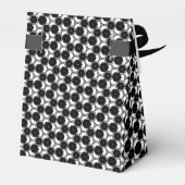 BW01幾何六角パターン白黒パーティー フェイバーボックス (裏面サイド)