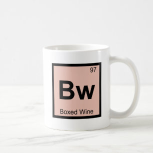 Bw -ボックスワイン化学の周期表記 コーヒーマグカップ
