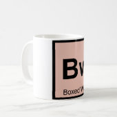Bw - 化学元素記号 ボックスワイン コーヒーマグカップ (正面左)