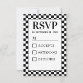 BW 市松模様にRSVP (正面)