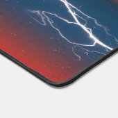 bw!生物学的災害［有害物質］警告の！スカル デスクマット (コーナー)