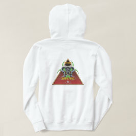 bw!生物学的災害［有害物質］警告の！スカル パーカ