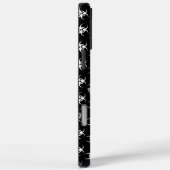 bw!生物学的災害［有害物質］警告の！スカル Case-Mate iPhoneケース (裏面 / 右)