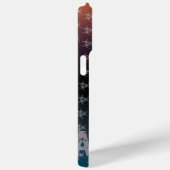 bw!生物学的災害［有害物質］警告の！スカル" Case-Mate iPhoneケース (裏面 / 右)