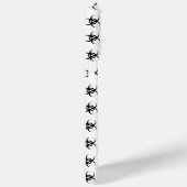 bw!生物学的災害［有害物質］警告の！スカル Case-Mate iPhoneケース (裏面 / 右)