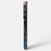 bw!生物学的災害［有害物質］警告の！スカル samsung galaxyケース (裏面横)