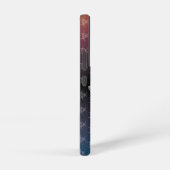 bw!生物学的災害［有害物質］警告の！スカル samsung galaxyケース (右側面)