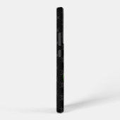 bw!生物学的災害［有害物質］警告の！スカル samsung galaxyケース (右側面)