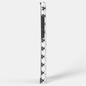 bw!生物学的災害［有害物質］警告の！スカル samsung galaxyケース (右側面)