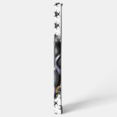 bw!生物学的災害［有害物質］警告の！スカル samsung galaxyケース (左側面)