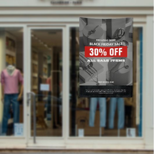 BW 4写真ブラックフライデーセール製品プロモーション 横断幕