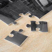 BW Black & White London Bus & Big Ben ジグソーパズル (側面)