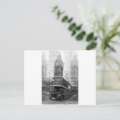 BW Black & White London Bus & Big Ben ポストカード (スタンド正面)