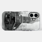 BW Black & White London Bus & Big Ben Case-Mate iPhoneケース (裏面 (横))