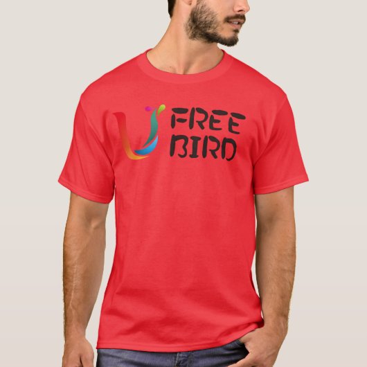 BW DesignFree鳥ヴィンテージ Tシャツ (正面)