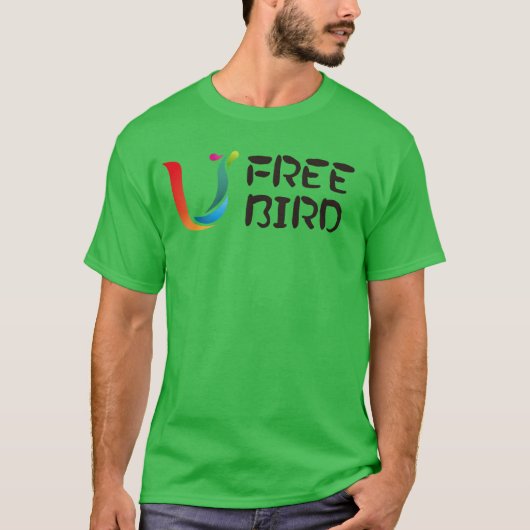 BW DesignFree鳥 Tシャツ (正面)