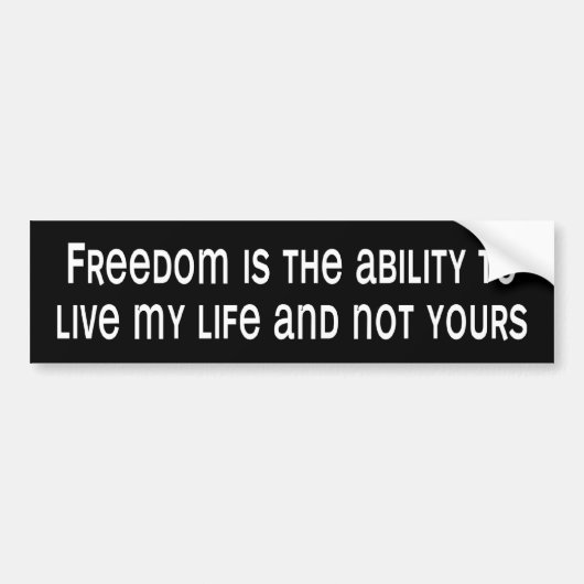 BW_freedom バンパーステッカー (正面)