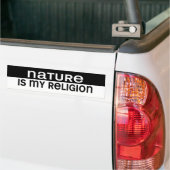 BW_nature_religion バンパーステッカー (トラック上)