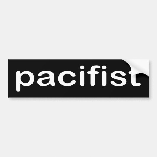 BW_pacifist バンパーステッカー (正面)
