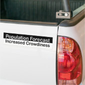 BW_population_forecast バンパーステッカー (トラック上)
