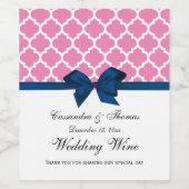 BW Vストライプボトル、ブラック金ゴールドダマスクワインのラベル ワインラベル (シングルラベル)