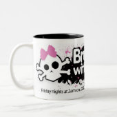 BWB 2009のマグの黒い中心 ツートーンマグカップ (左)